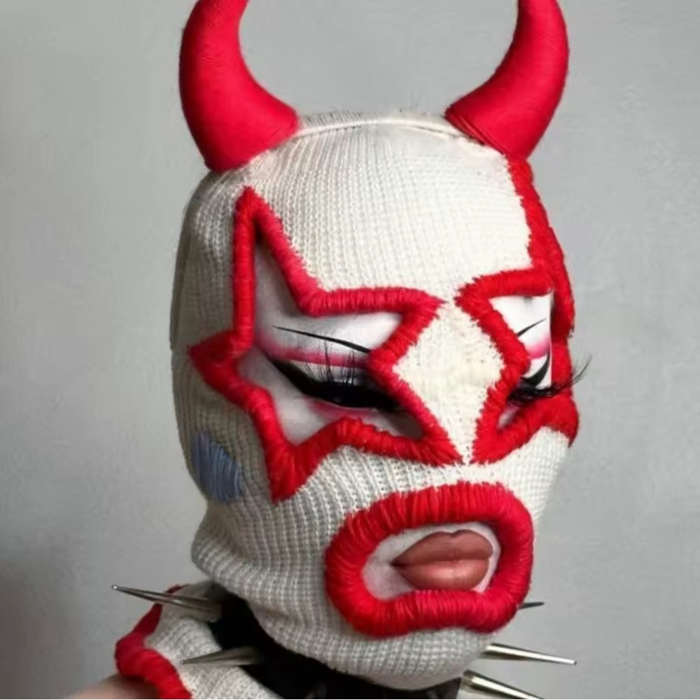 devil Clown Ski Mask Balaclava ICP Clowncore Winter Beanie demon juggalo winter